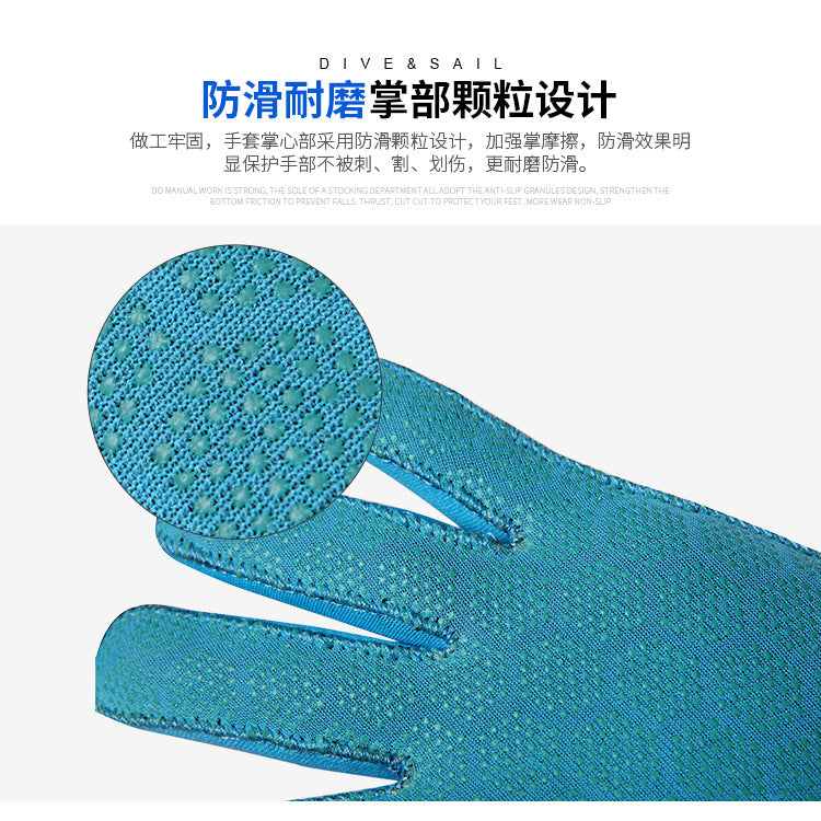 Kids Water Gloves, 3mm Neoprene Five Finger Warm Wetsuit Winter Gloves for Scuba Diving Snorkeling Paddling Surfing Kayaking