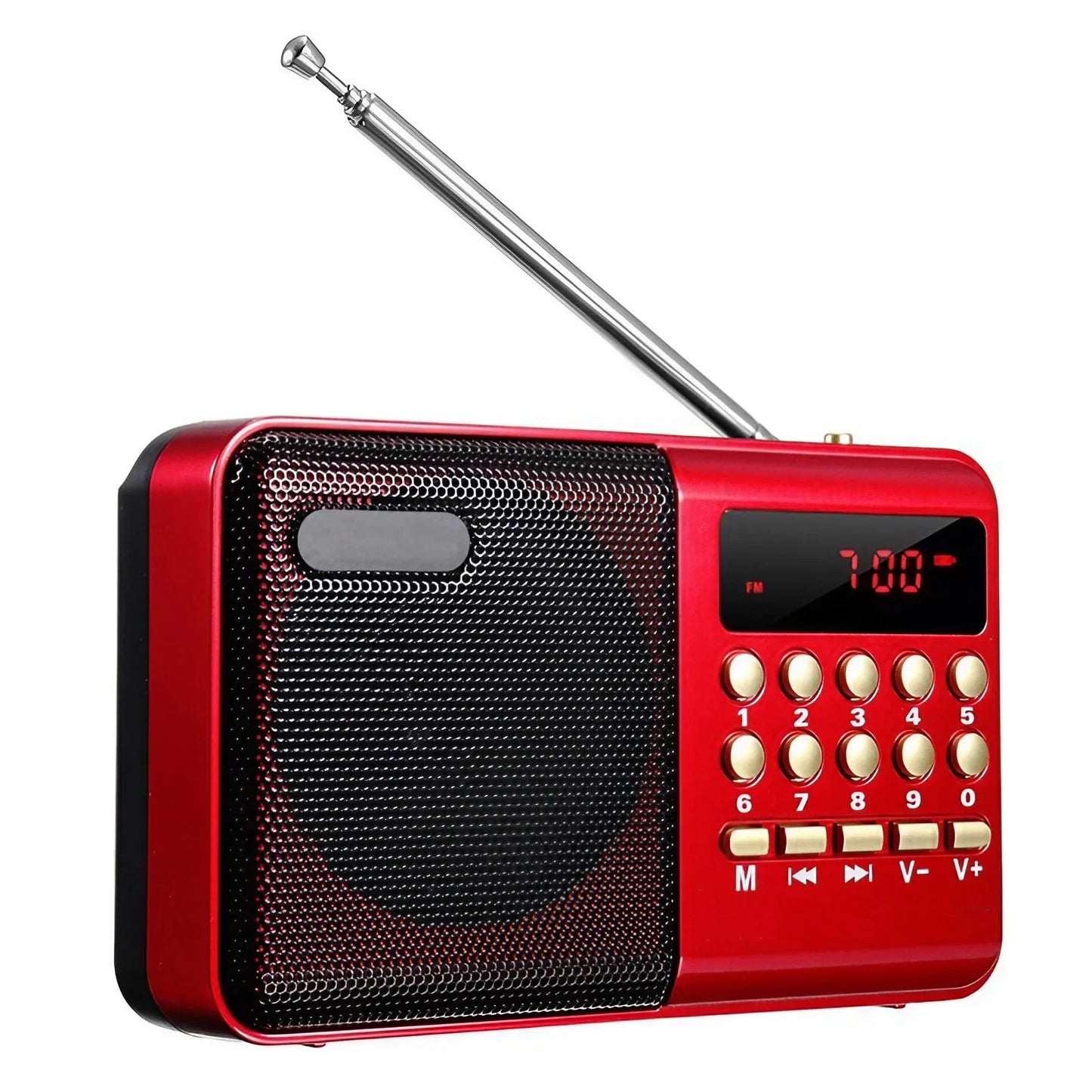 STONEGO Mini Portable Radio Handheld Rechargeable Digital FM USB TF MP3 Player Stonego Speaker Devices Supplies
