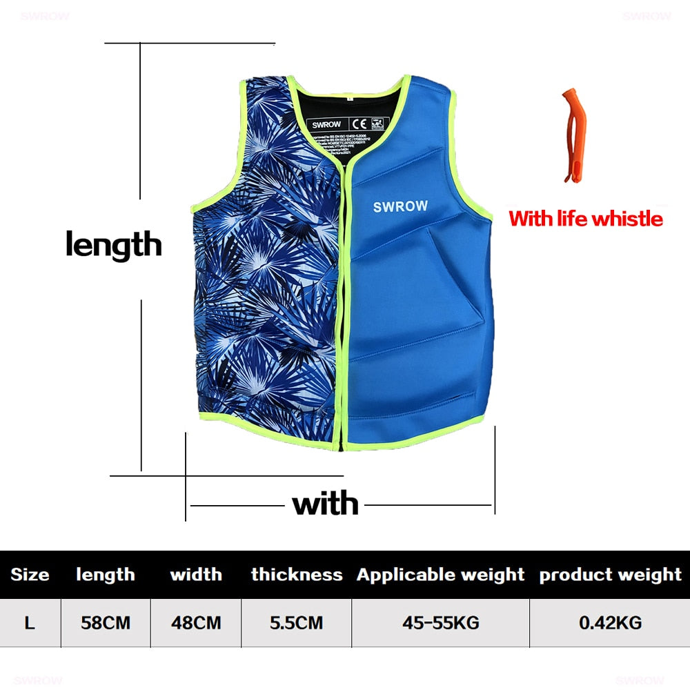 Convenient Neoprene Outdoor Swimming Buoyancy Fishing Life Jacket Sailing Kayak Rescue Swimming Life Jacket