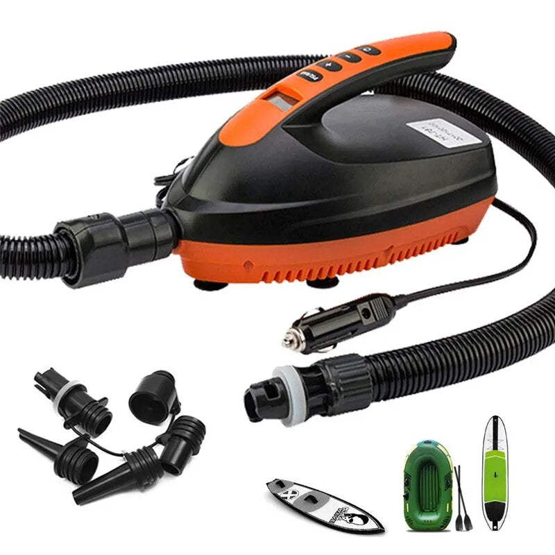 Bomba de ar 16 20 psi dc 12v bomba de ar digital bomba inflável para sup & paddle board 20psi alta pressão portátil