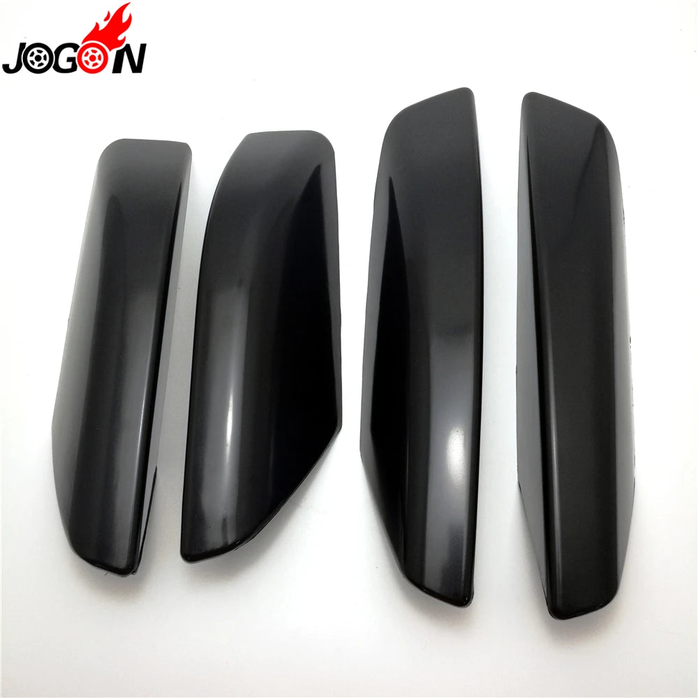 4Pcs Black For Toyota 4Runner N210 2003-2009 Hilux Surf SW4 ABS Plastic Car Roof Rack Bar Rail End Replacement Cover Shell Cover