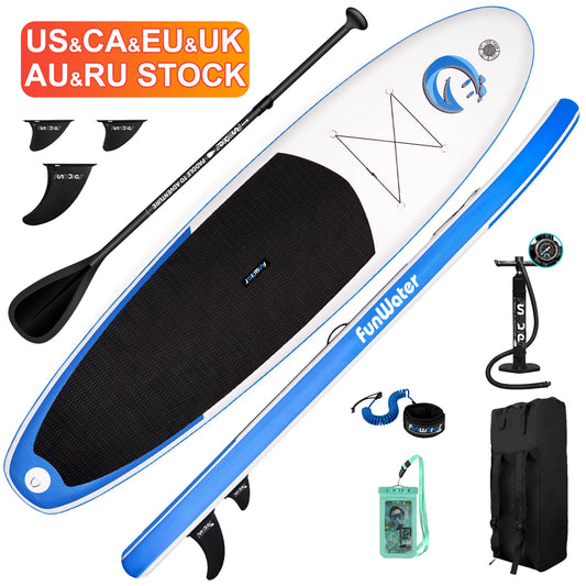 FUNWATER Dropshipping OEM  11' sup Paddle Board Inflatable Stand up Cheap Surfboard Surf Board Isup Watersports