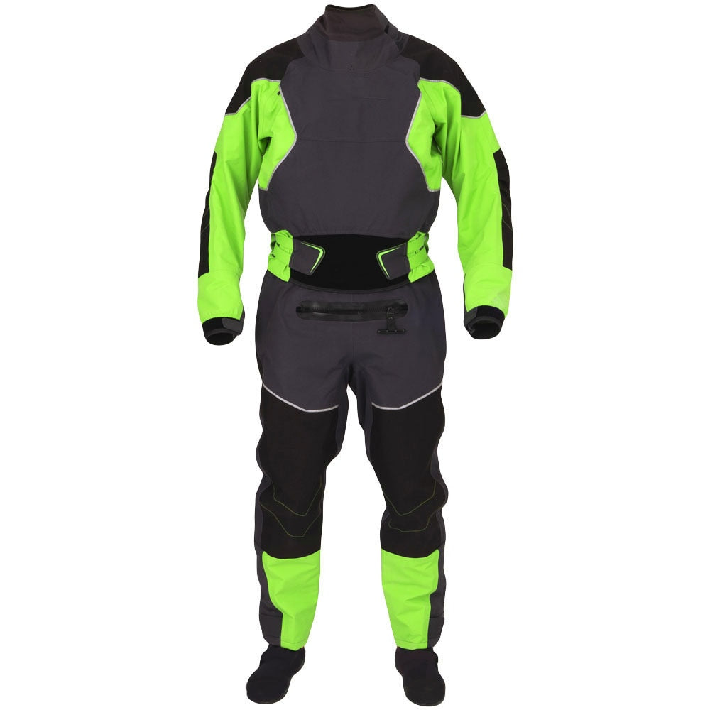 Men's Kayak Drysuits Surfing Paddlnig Three-Layer Waterproof Fabric Latex Collar And Cuffs Outdoor Water Sports Suit DM26