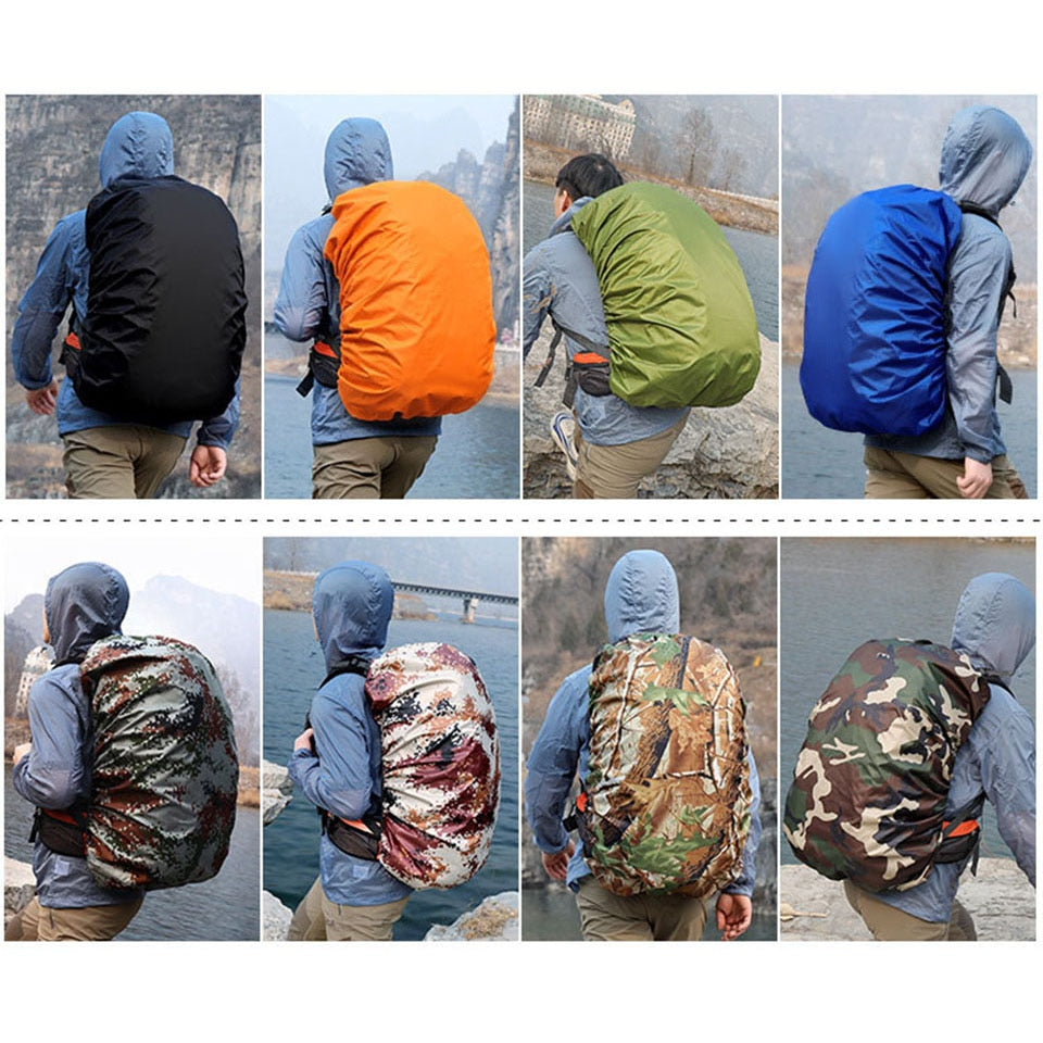 15-65L Waterproof Backpack Rain Cover,Dustproof Cover For Backpack,Rainproof Cover Outdoor Camping Hiking Climbing Bag Raincover