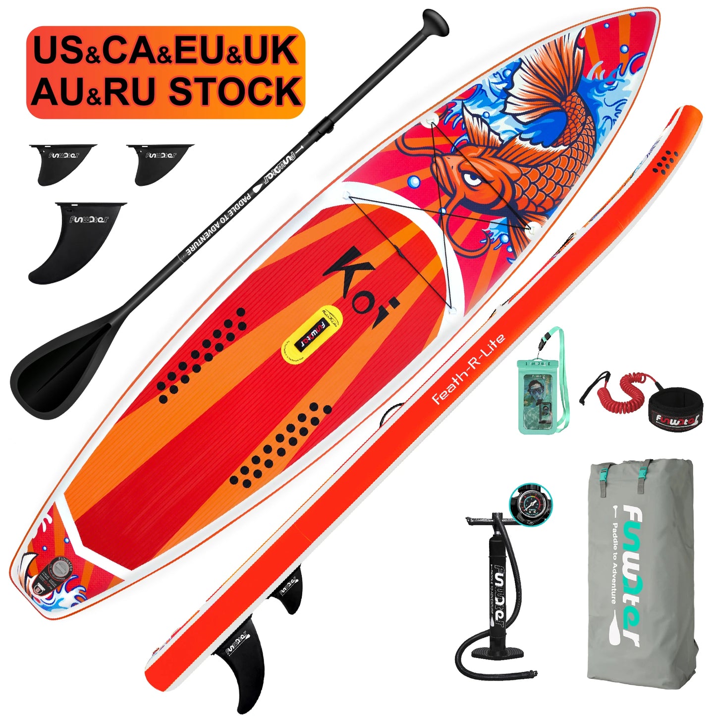 FUNWATER Dropshipping OEM Wholesale supboard Stand-up Paddleboarding Paddle Tablas Surf sup Board Soft Top Surfboard Inflatable