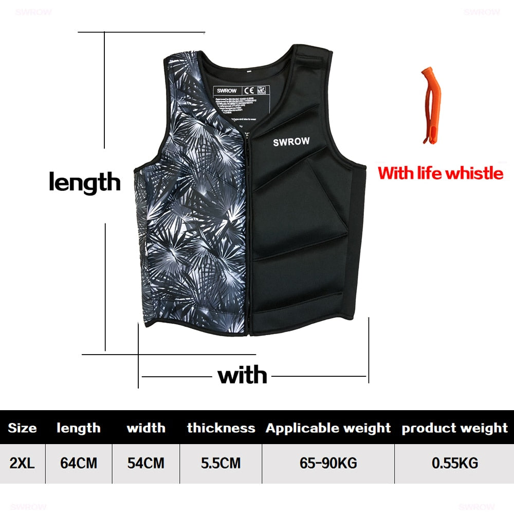 Convenient Neoprene Outdoor Swimming Buoyancy Fishing Life Jacket Sailing Kayak Rescue Swimming Life Jacket