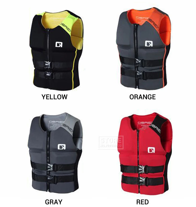 Kayak Life Jacket Adults Surf Life Vest Motorboats jet ski Wake board Raft Rescue Boat Clothing Fishing Vest Swimming Drifting