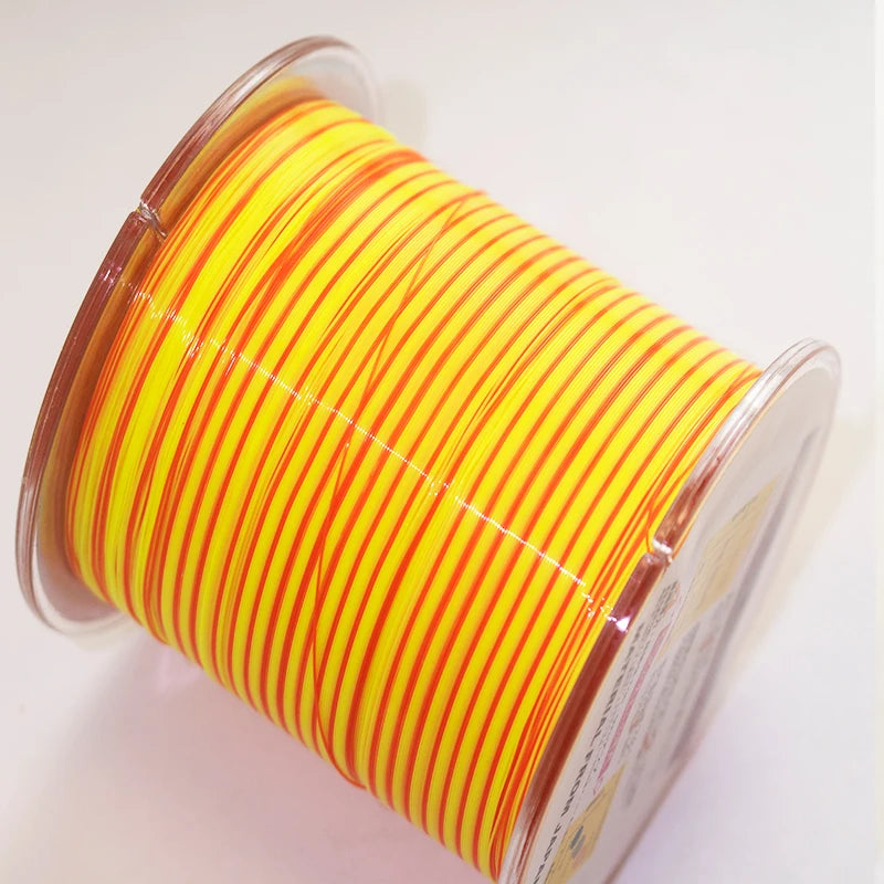 500m linha de pesca semi-flutuante monofilamento cor dupla rocha linha de pesca resistência jack mar pólo acessórios de pesca ferramentas