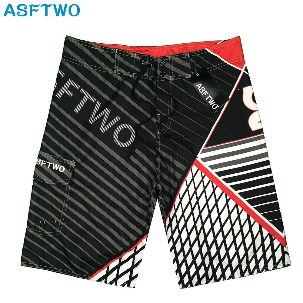 2023 Men Beach Shorts Swim Shorts Bermudas Summer Boardshorts Homme Swimwear Quick Dry Surf Board Swimming Running Beach Pants