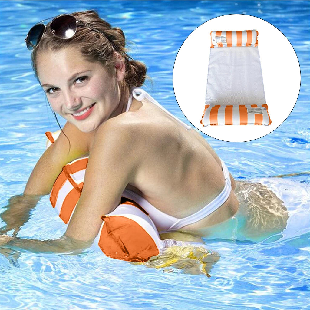 Summer Inflatable Floating Water Mattresses Hammock Lounge Chairs Pool Float Sports Toys Carpet Float Pool Accessories