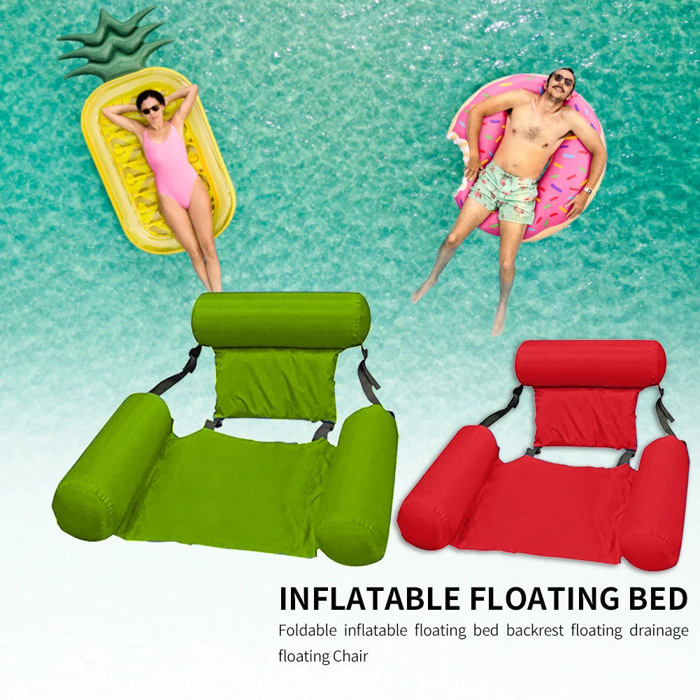 Summer Inflatable Floating Water Mattresses Hammock Lounge Chairs Pool Float Sports Toys Carpet Float Pool Accessories