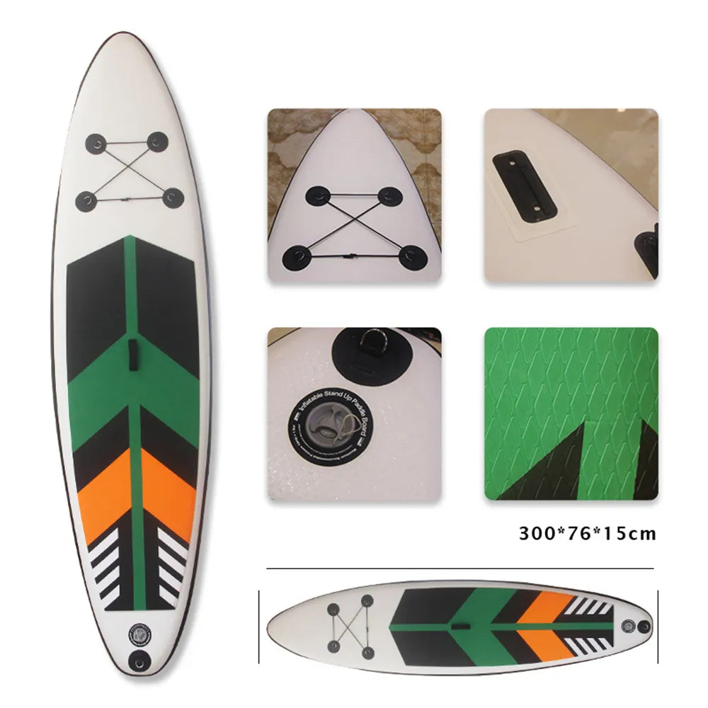 2023 NEW SUP 300*76*15CM inflatable Ultralight surfboard stand up paddle board surf water sport board boat dinghy raft