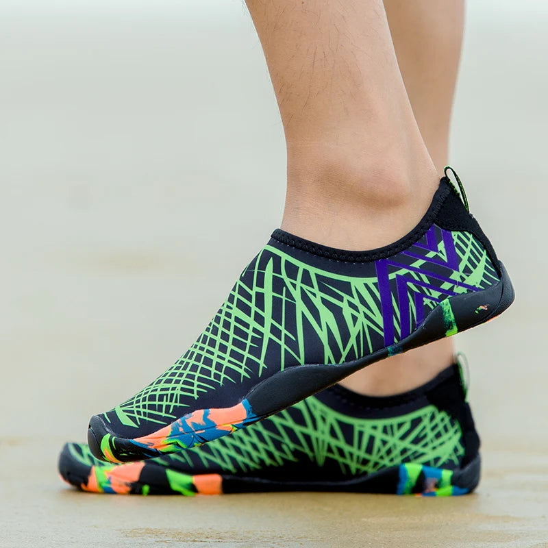 Men Women Beach Barefoot Aqua Socks Sneakers Water Shoes Gym Sports Surfing Diving Swimming Bathing Snorkeling Shoes Kids Adults
