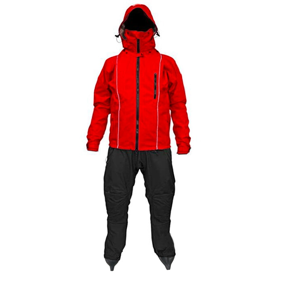 Waterproof Overall Drysuit Breathable Dry Suit With Overlays Jacket for SUP Kite Boarding Windsurfing Kayak WetSuit