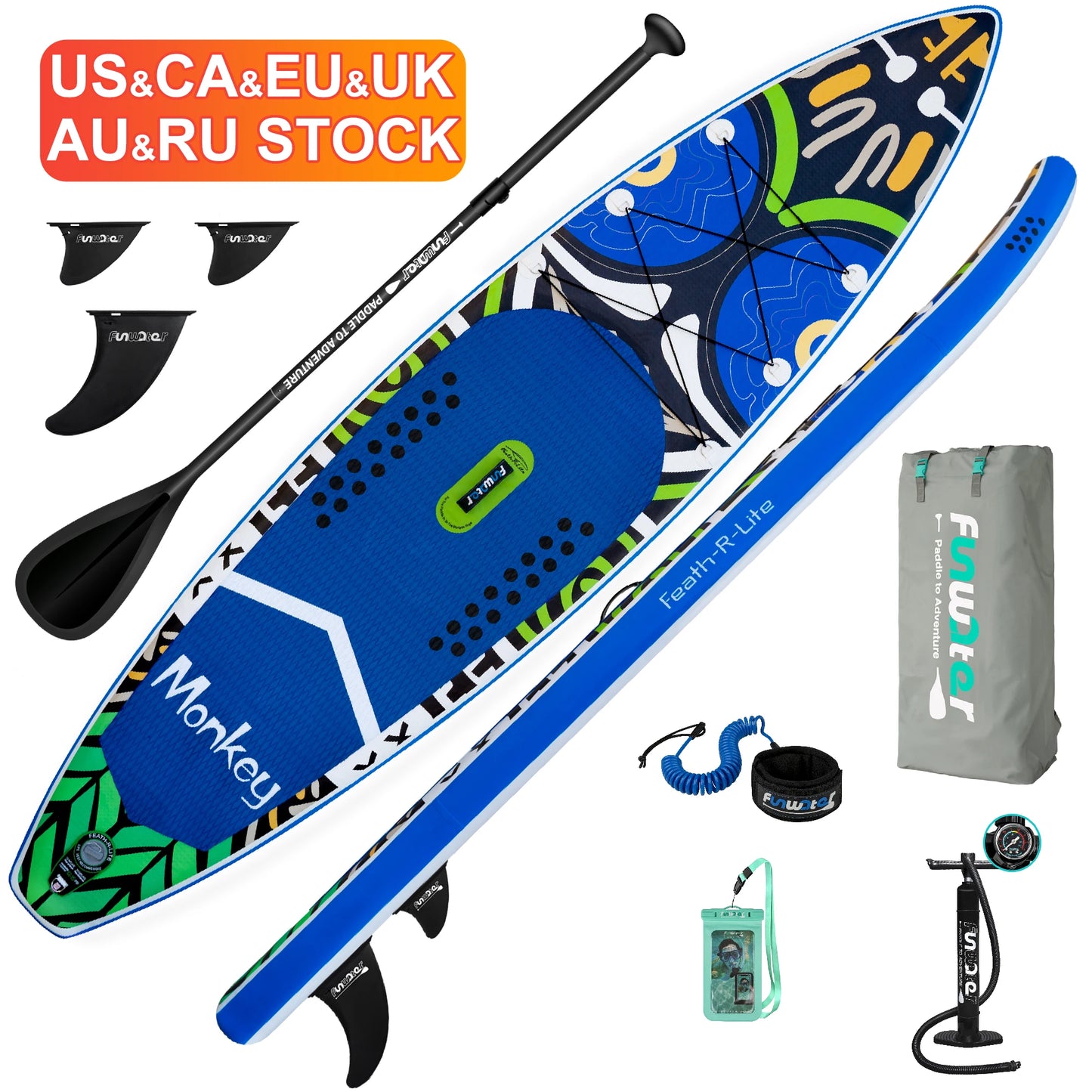 FUNWATER Dropshipping OEM Wholesale supboard Stand-up Paddleboarding Paddle Tablas Surf sup Board Soft Top Surfboard Inflatable