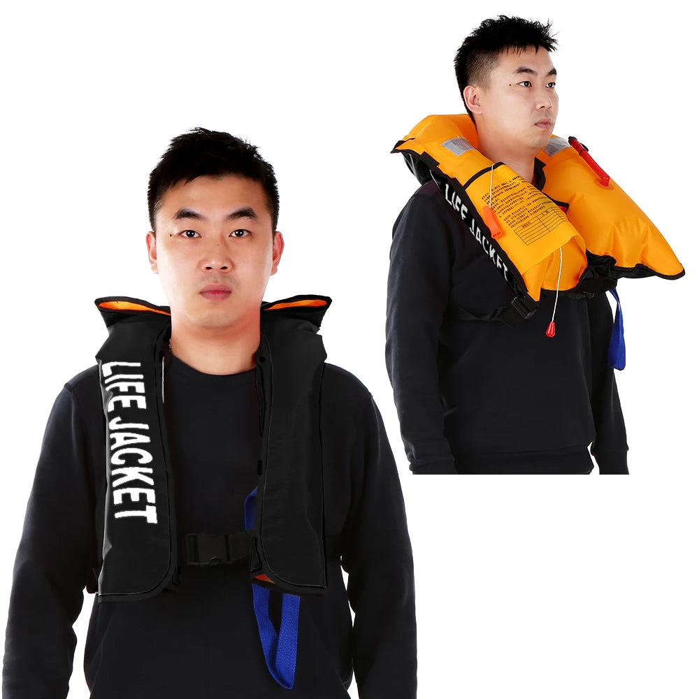 2pcs / 1pcs  Inflatable Life Jacket Professional Adult Swiming Fishing Life Vest Swimwear Water Sport Swimming Survival Jacket