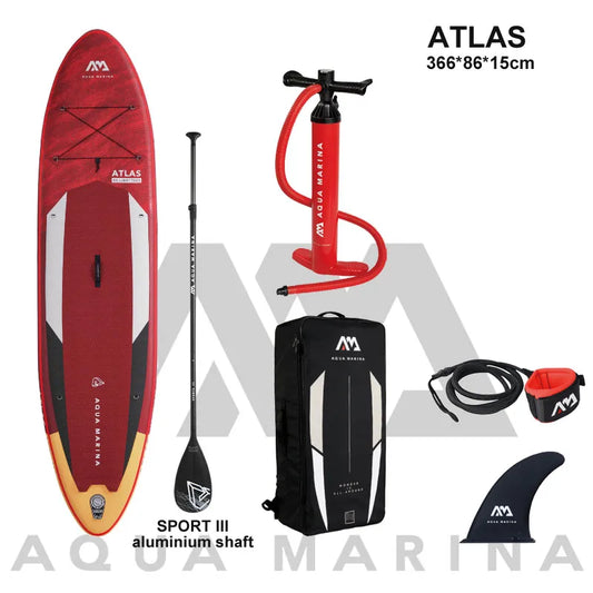 AQUA MARINA 366*86*15cm inflatable surfboard stand up paddle ATLAS board surfing water sport sup board dinghy raft