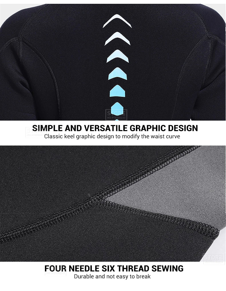 3MM Neoprene Wetsuit Men Surf Scuba Diving Suit Equipment Underwater Fishing Spearfishing Kitesurf Swimwear Wet Suit Equipment