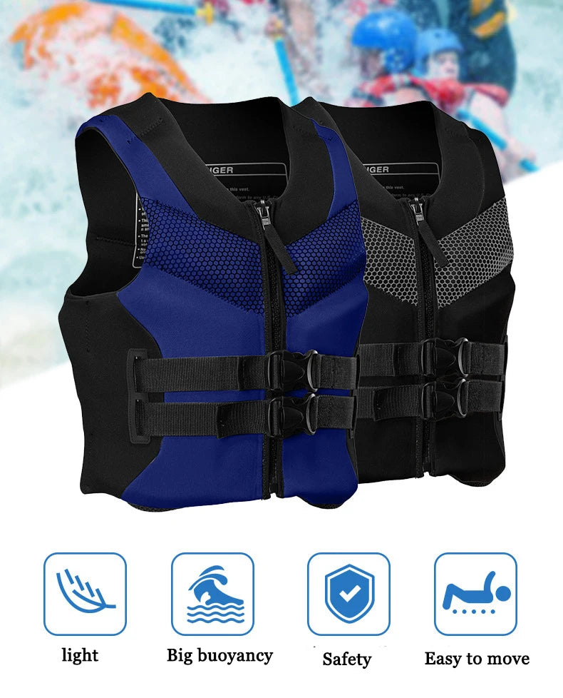 professional men life jacaket women life vest kayka fishing surf sea water sports L-XXXXL 50-110KG Polybutadiene rubber EPE foam