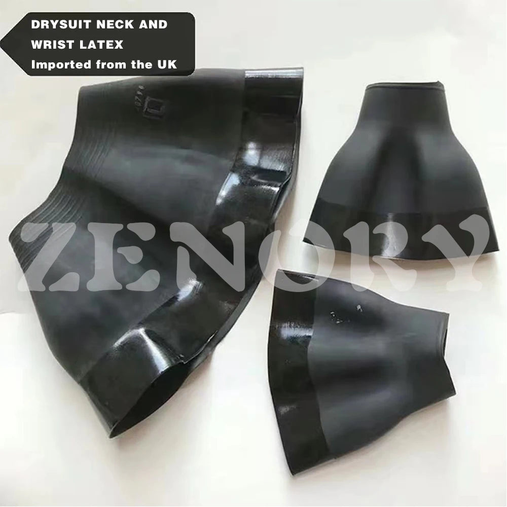 Men Drysuits Latex Cuff and Splash Collar Flatwater Paddling Waterproof Breathable Dry Suit DM32