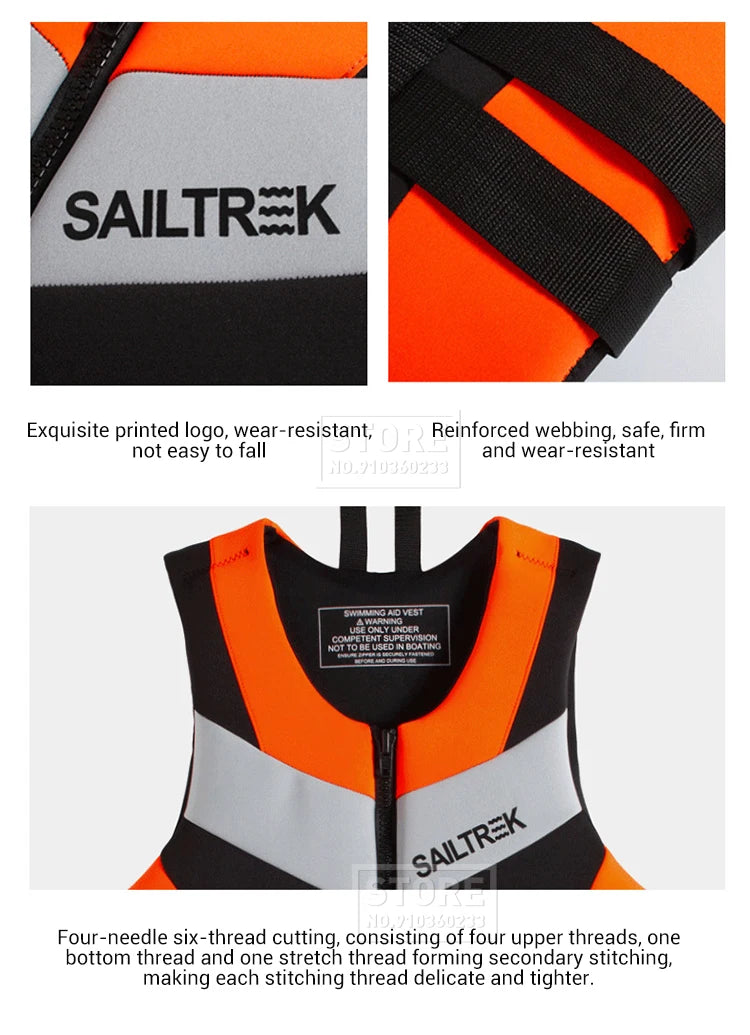 Kayak Life Jacket Adults Surf Life Vest Motorboats jet ski Wake board Raft Rescue Boat Clothing Fishing Vest Swimming Drifting