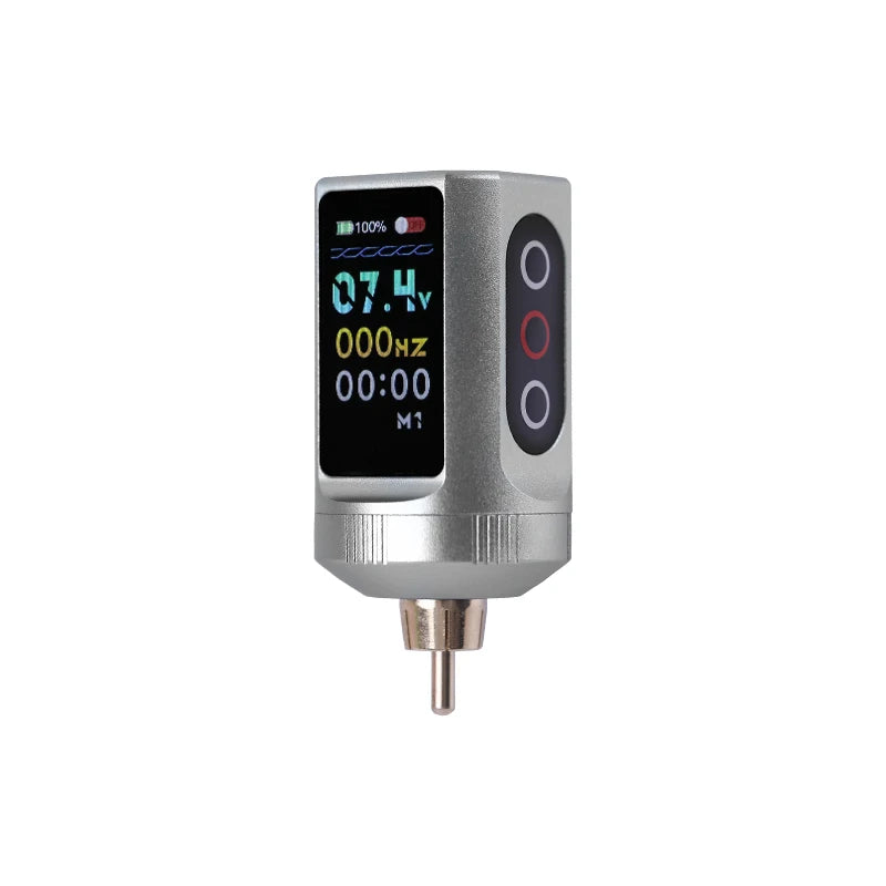 Portable Wireless Tattoo Power Supply with Big Screen Digital Charge Battery-Operated Accessory for Permanent Makeup