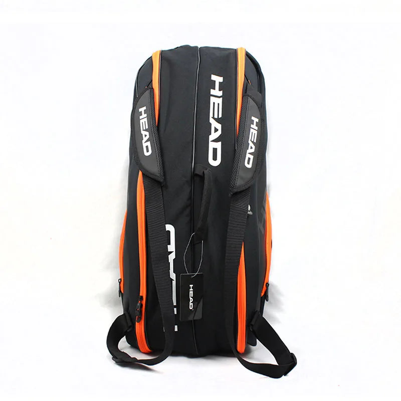 HEAD Tennis Racket Bag Sports Bag Large Capacity 6-9 Racquets Men Women Badminton Bag Tennis Racket Backpack Tenis Squash Padel