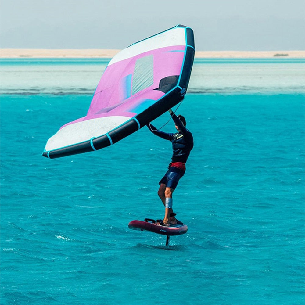 Handheld Inflatable Wing Foil Sail Wingfoil Wingsurf Wingboard Windsurf Kitesurf Wind Surfing Kite Hydrofoil SUP