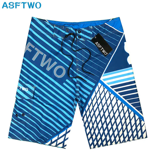 2023 Men Beach Shorts Swim Shorts Bermudas Summer Boardshorts Homme Swimwear Quick Dry Surf Board Swimming Running Beach Pants