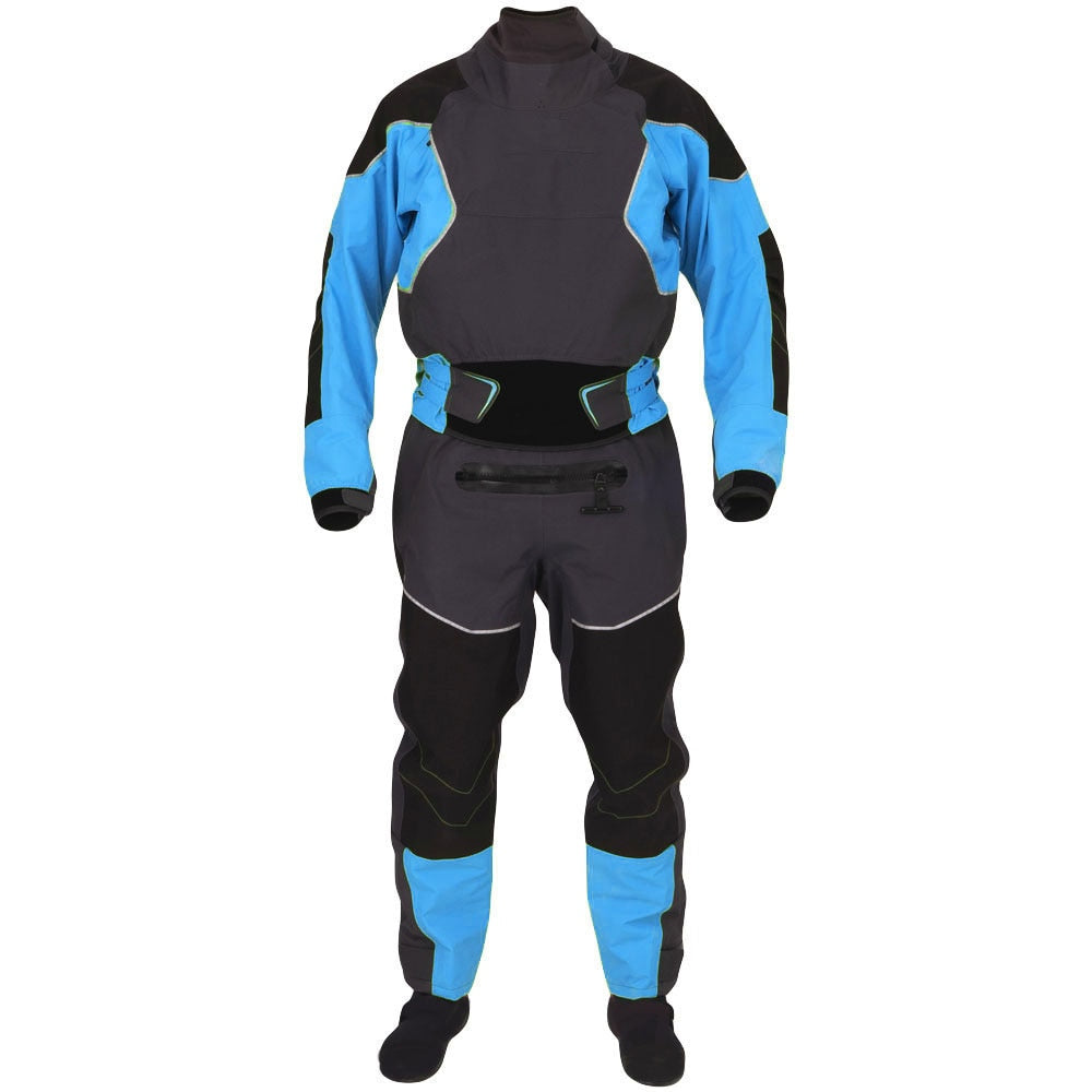 Men's Kayak Drysuits Surfing Paddlnig Three-Layer Waterproof Fabric Latex Collar And Cuffs Outdoor Water Sports Suit DM26