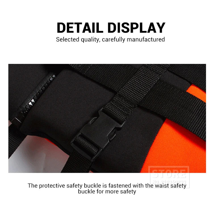 Kayak Life Jacket Adults Surf Life Vest Motorboats jet ski Wake board Raft Rescue Boat Clothing Fishing Vest Swimming Drifting