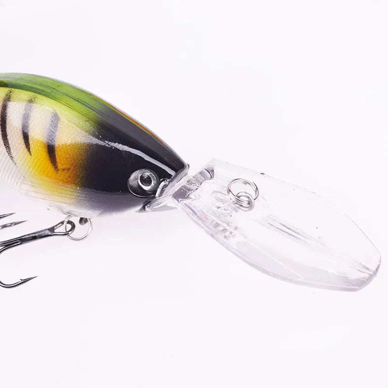 1PCS Trolling Wobblers Rattle Hard Lure 11cm 18g Fishing Artificial Bait Pike Floating Deep Diving Crankbaits Pesca Bass Tackle