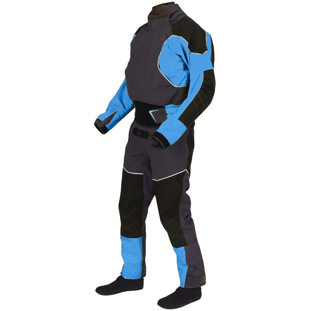 Men's Kayak Drysuits Surfing Paddlnig Three-Layer Waterproof Fabric Latex Collar And Cuffs Outdoor Water Sports Suit DM26