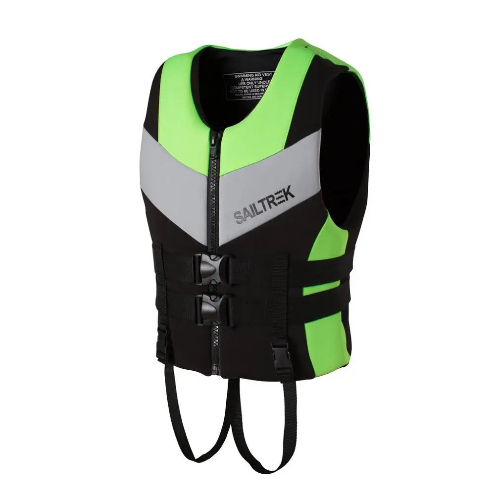 Neoprene Life Jacket Adult Life Vest Water Sports Fishing Vest Kayaking Boating Swimming Surfing Drifting Safety Life Vest Suits