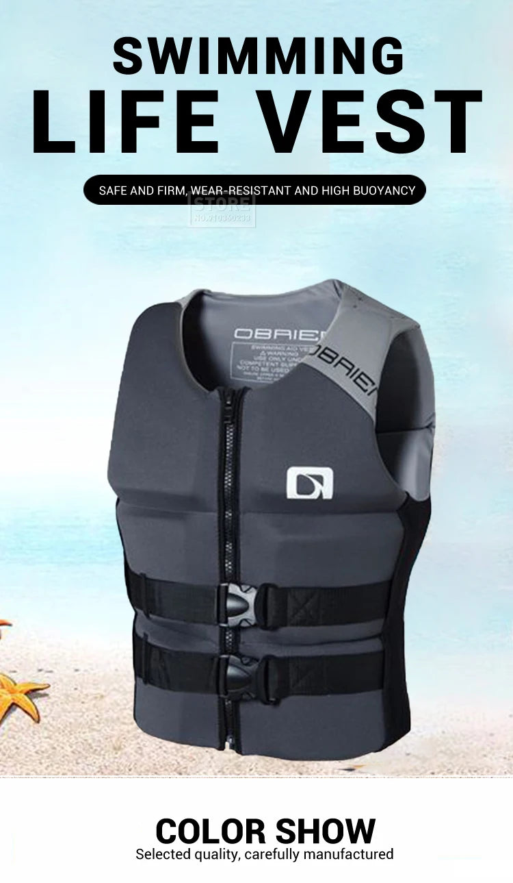 Kayak Life Jacket Adults Surf Life Vest Motorboats jet ski Wake board Raft Rescue Boat Clothing Fishing Vest Swimming Drifting