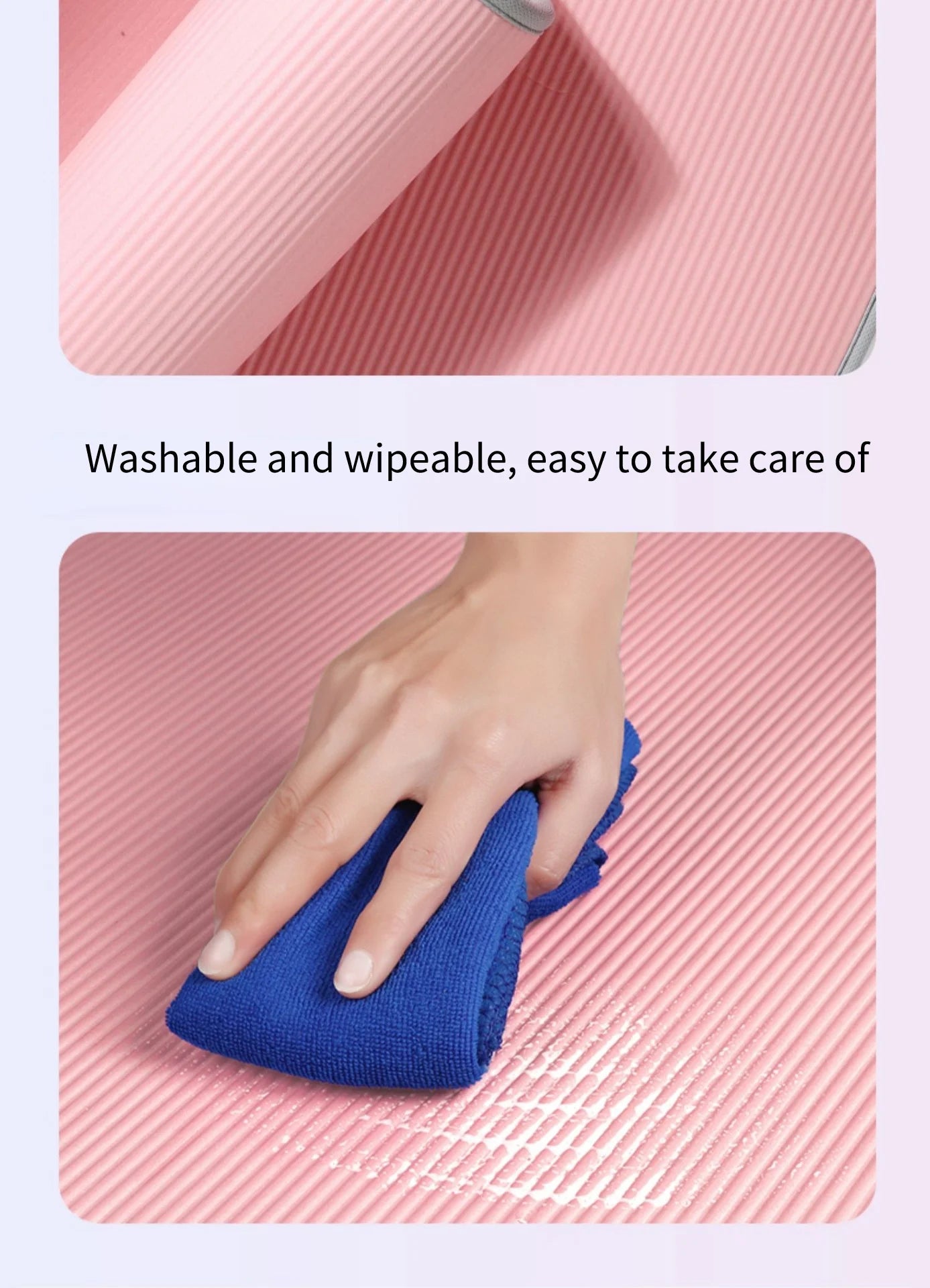 10MM Extra Thick Yoga Mats Non-slip NRB Exercise Mat with Bandages Tasteless Pilates Gym Workout Fitness Mats 183cmx61cm