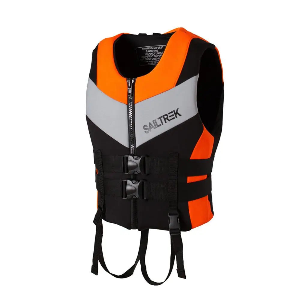 Neoprene Life Jacket Adult Life Vest Water Sports Fishing Vest Kayaking Boating Swimming Surfing Drifting Safety Life Vest Suits