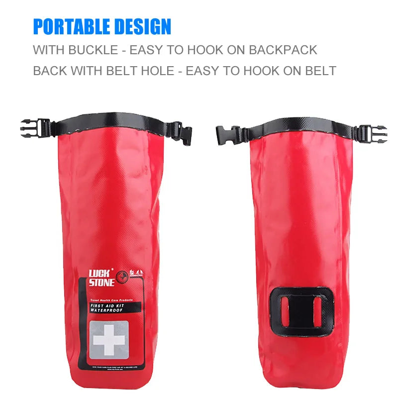 New 2L Portable Waterproof First Aid Bag Outdoor Camp Emergency Kits Case Only For Home Car Travel Fishing Hiking Sports