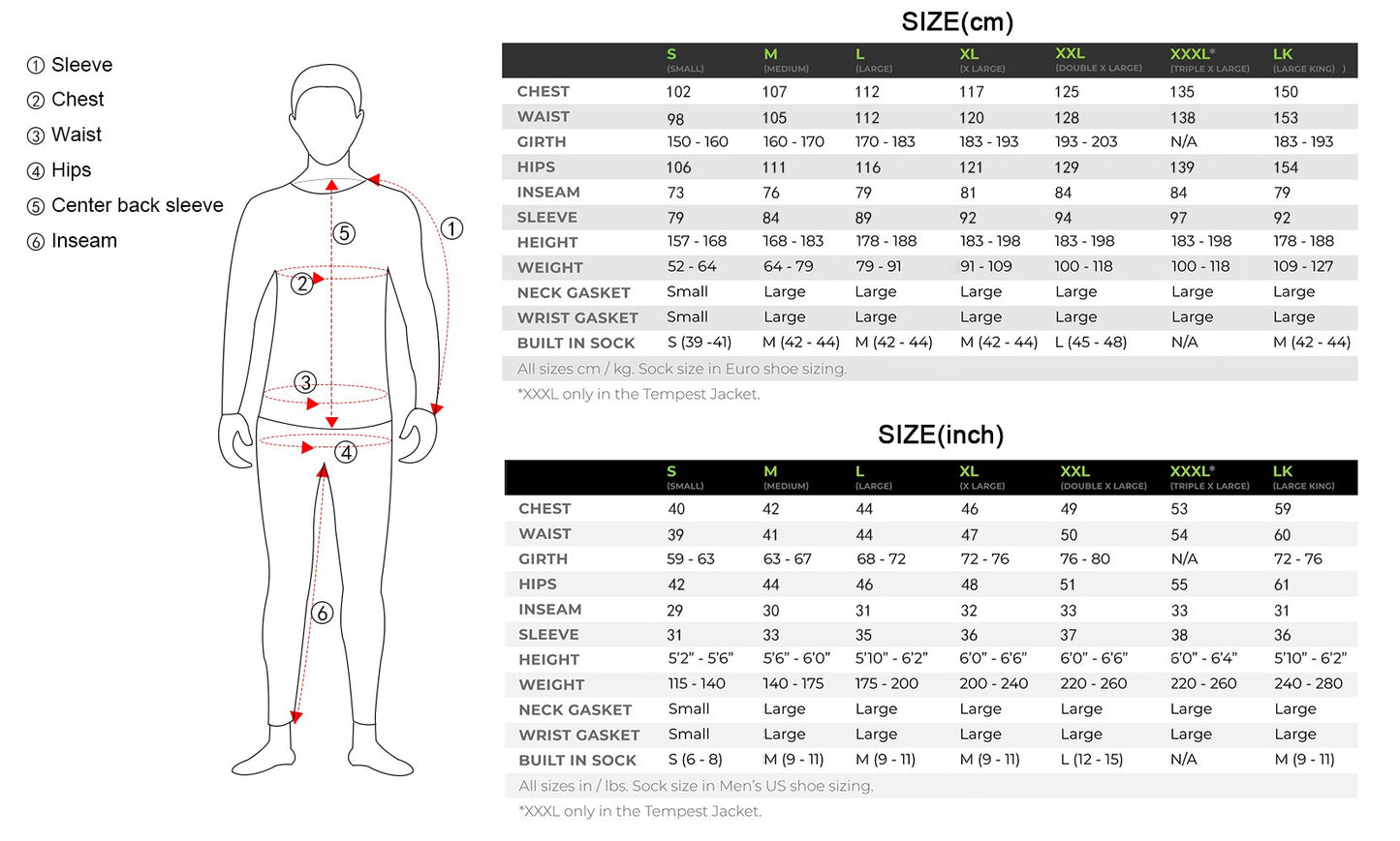 Men's Dry Suit For Kayak Three-Layers Waterproof Material Fabric Padding Kayaking Surfing  One Pieces Drysuits DM19