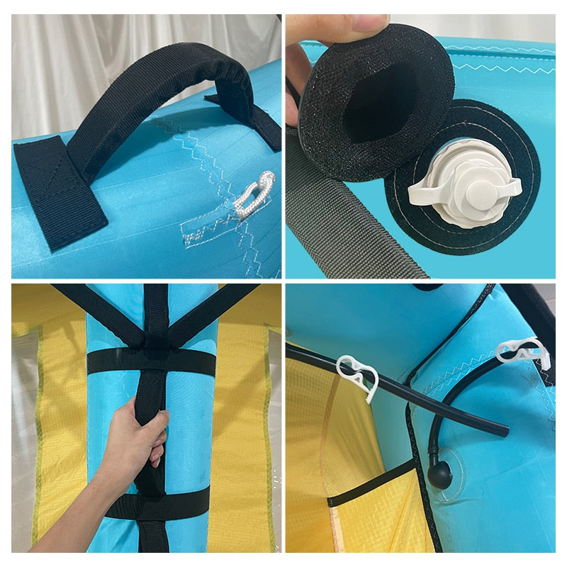 Handheld Inflatable Kitesurf SUP Surfing Board Wing Foil Sail Windsurf Wingsurf 3M 4M 5M 6M