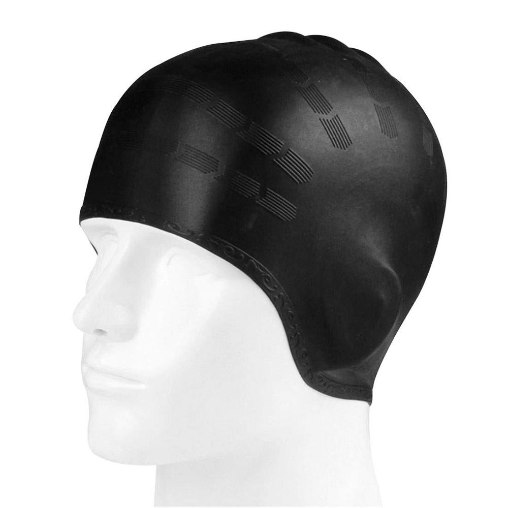 Adults High Elastic Swimming Caps Men Women Waterproof Swimming Pool Cap Protect Ears Long Hair Large Silicone Diving Hat