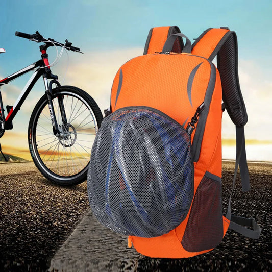 18L New Cycling Bag Men Women Riding Waterproof Breathable Bicycle Backpack Outdoor Sport package With Helmet Net Bag XA74TQ