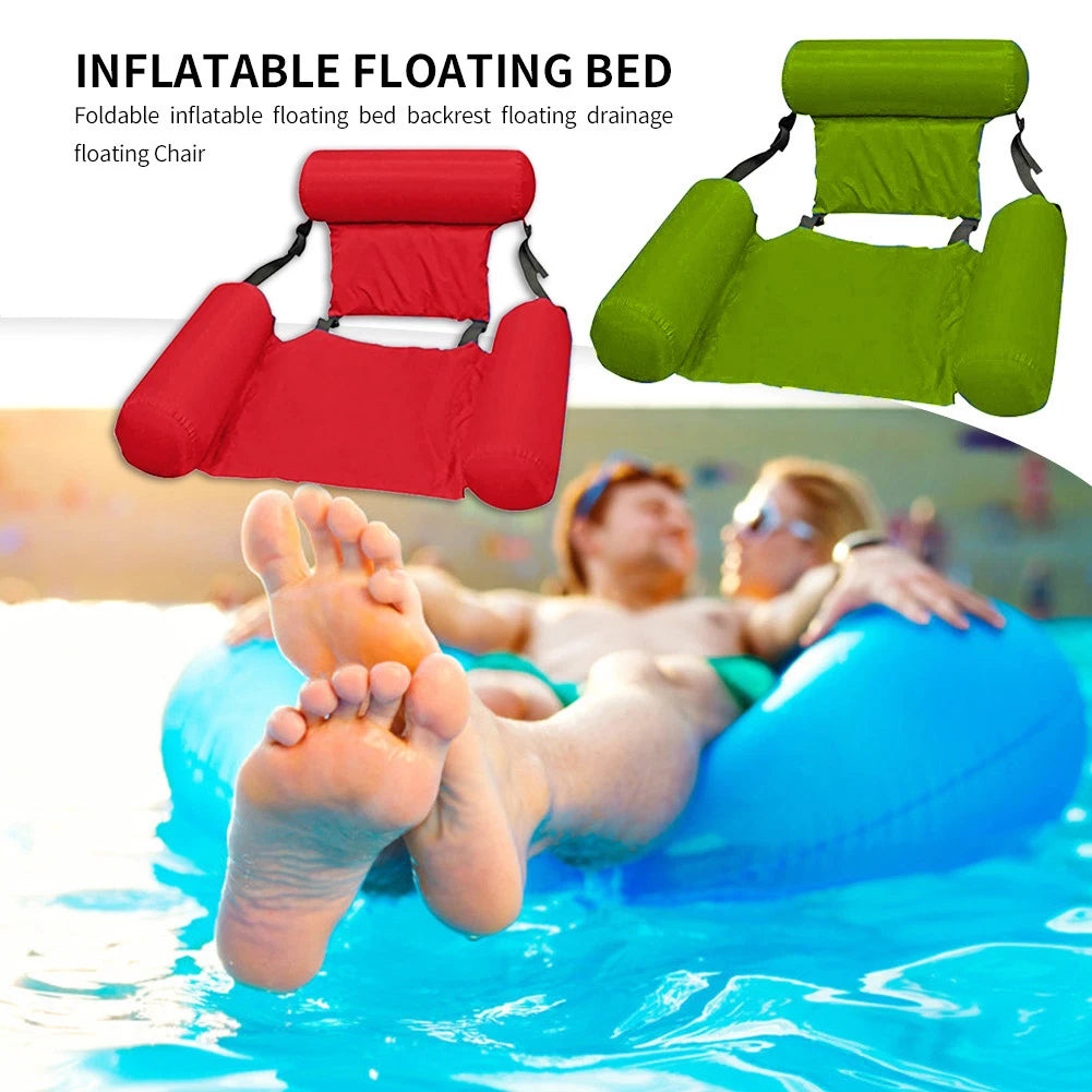 Summer Inflatable Floating Water Mattresses Hammock Lounge Chairs Pool Float Sports Toys Carpet Float Pool Accessories