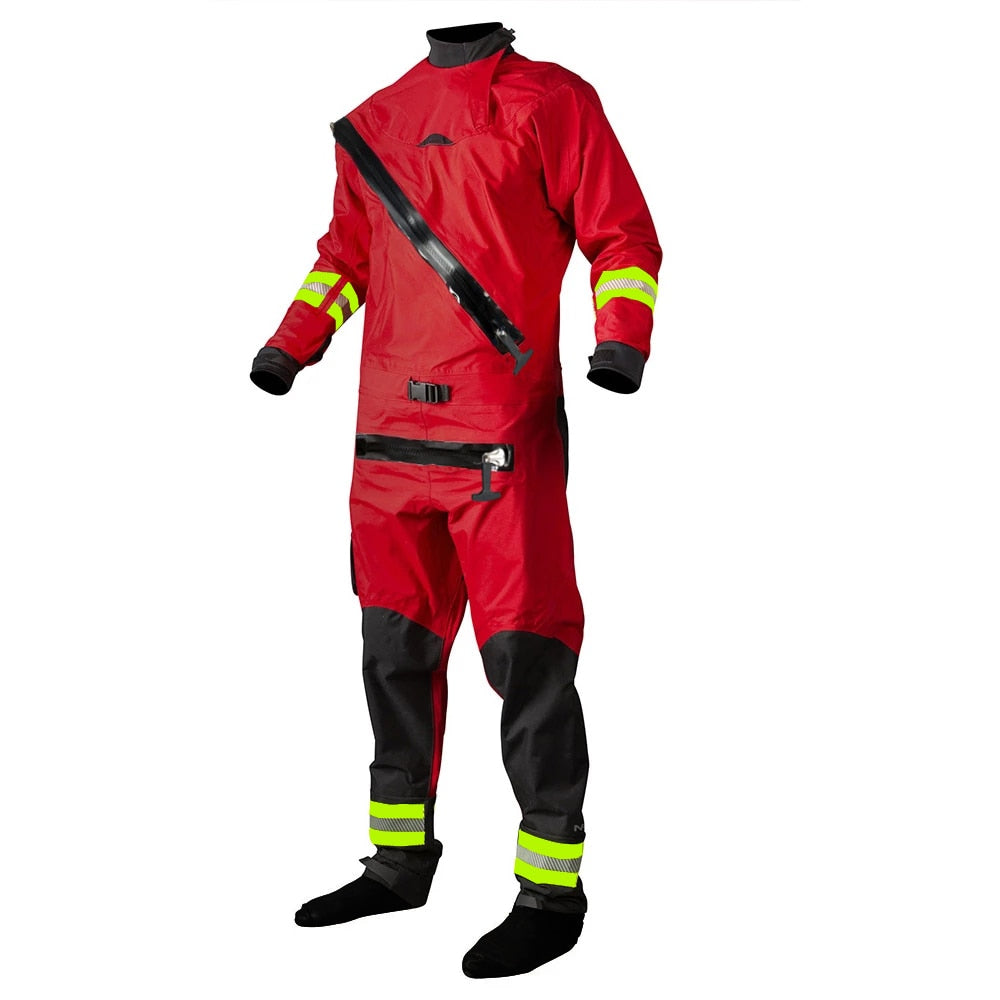 Super Survival Dry Suit With Reflective Strip Increased Visibility Kayaking Equipment Surface DrySuits Waterproof Seal for Men