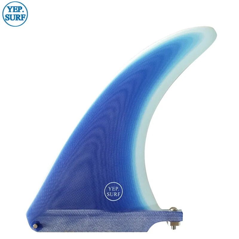 Longboard fin fibra de vidro 7/8/9/10.25/11 polegada única barbatanas de surf 1pc para sup central surf fin multicolorido prancha fin quillas