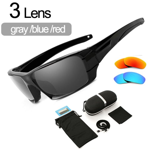 Óculos de ciclismo mtb bicicleta óculos 6 lente esporte ao ar livre óculos proteção equitação motocicleta óculos de sol