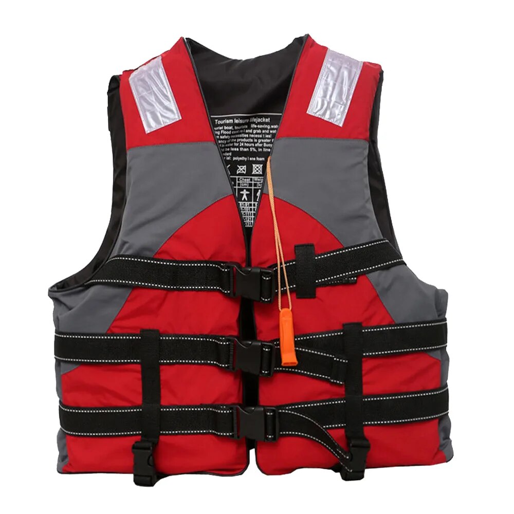 New Life Jacket Adult Children Buoyancy Vest Water Sport Boating Surf Kayaking Drifting Fishing Skiing Safety Rescue Life Vest