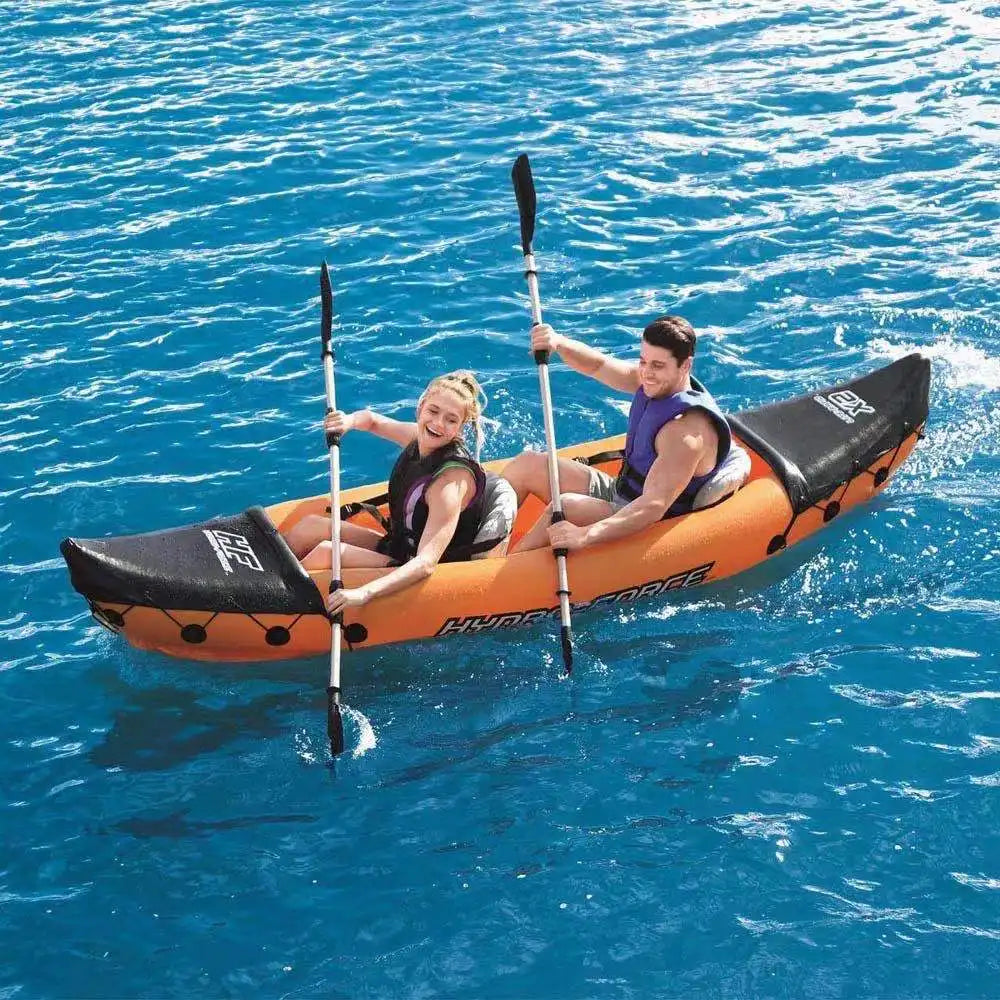 Selfree-Inflatable Kayak Fishing Boat Portable Water Sport with Paddle Pump and Bag 2Persons Size 321X88 cm Orange 2023 Drop