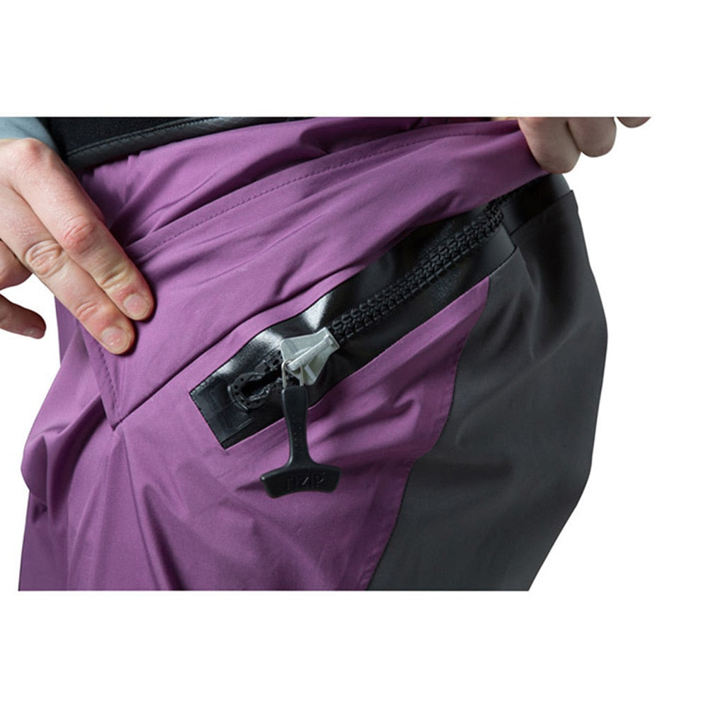 Roupa seca de caiaque feminina, natação em piscina fria, surf, rafting, remo, à prova d'água, respirável, roupa seca dw31