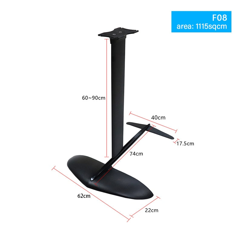 outdoor F08 1115cm2 aluminum Carbon fiber Hydrofoil Set Wing Foil water sports Surfing SUP Standup Wingsurf Kitesurf Windsurf